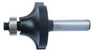 fortis-HW-Abrundfräser mit 8mm-Schaft - 16,7x8,7mm,...