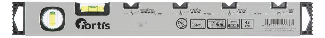 Bild Wasserwaage Elektriker 43cm FORTIS-0