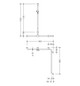 HEWI Duschhandlauf 801 962/962 x 1250 mm, anthrazitgrau, mit Brausehalterstange