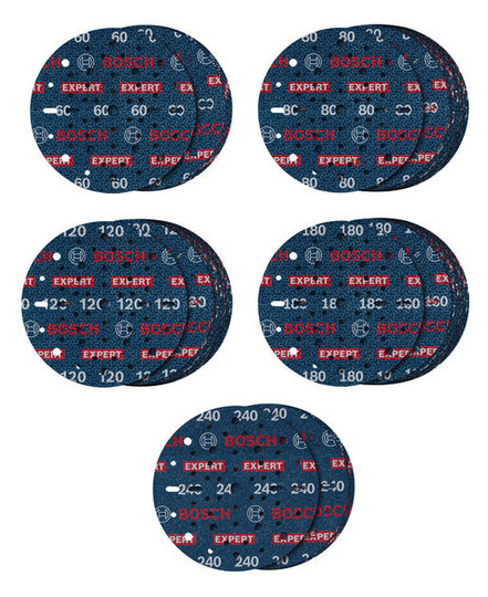 Bosch EXPERT O780 Schleiffolien Set 150mm 55-tlg...