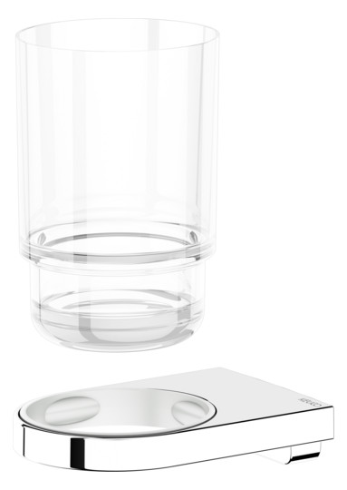 KEUCO Glashalter Collection Moll mit Echtkristall-Glas, verchromt