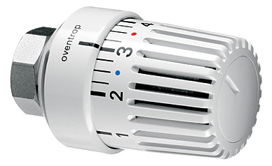 Oventrop Thermostat Uni LK 7-28 GradC, mit Nullstellung, mit Flüssig-Fühler, weiß