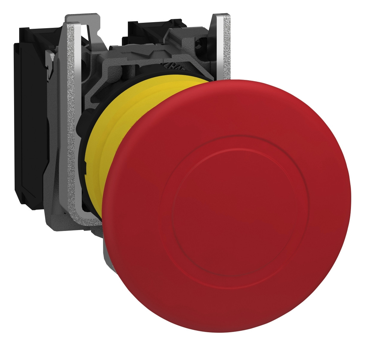 Not-Aus Taster EB IP66 ZugEntr 1S 1Ö Ø22,5mm Einb Schraub