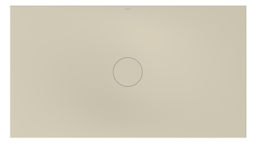 Bette Duschfliese BetteAir 1600 x 900 mm, beige, Rechteck, glasierter Titan-Stahl, mit Minimum-Täger