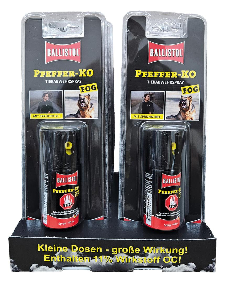 Bild Display Pfeffer-KO FOG im Blister Inhalt 12 x 40 ml - BALLISTOL-0