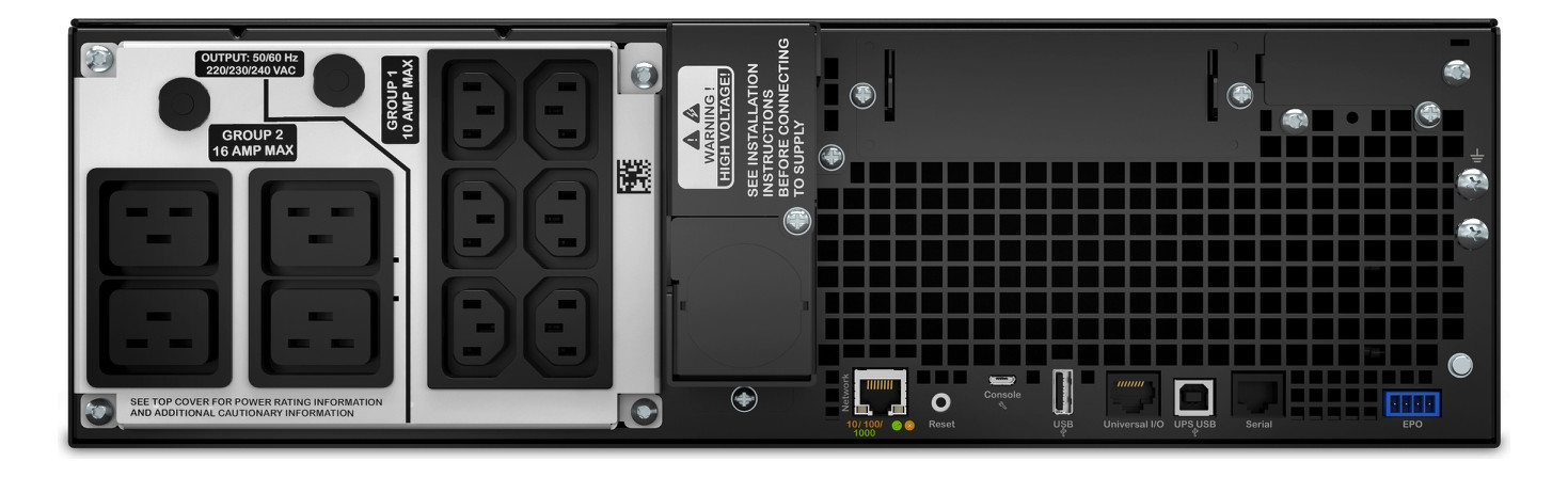 USV 482,6mm(19) Online 4500VA 3,59min 230V 19Zoll-Gerät 432x130x719,4mm