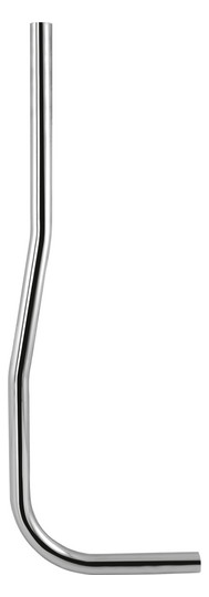 ASW Druckspülrohr 32/30x200x600mm, DN 25, Messing verchromt, 45mm gekröpft