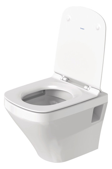 Duravit WC-Sitz DuraStyle ohne Absenkautomatik, Scharniere Edelstahl, weiß