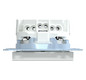 Steckdose 1f akws glz System M UP m.BS IP20 aktivweiß