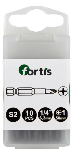 fortis-Bits für Kreuzschlitzschrauben, S2-Stahl -...