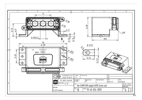 HART Han 24HPR-asgw3-SV-M25  19400240931 