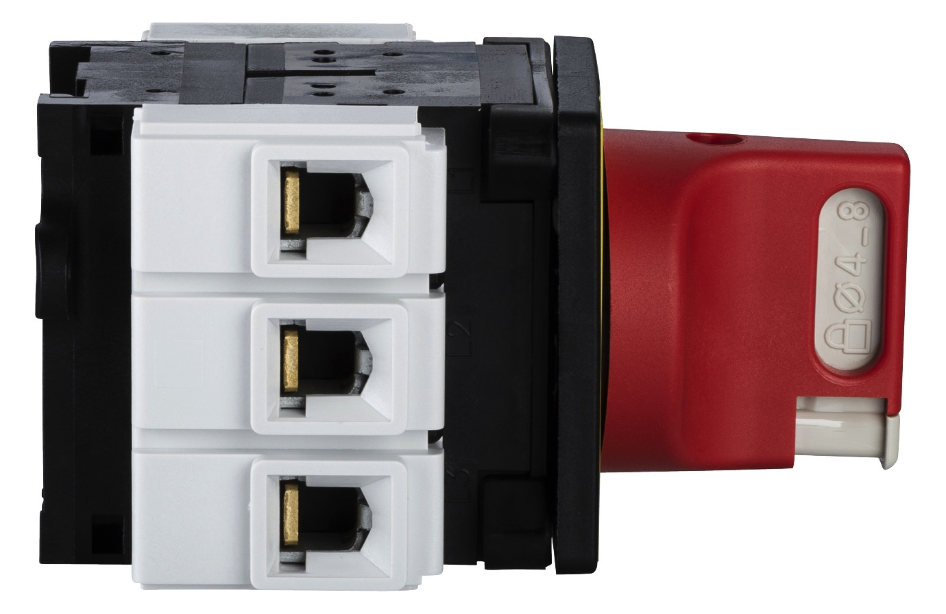 Hauptschalter 63A 3p IP65 Einb NOT-AUS Festeinbau 18,5kW/AC