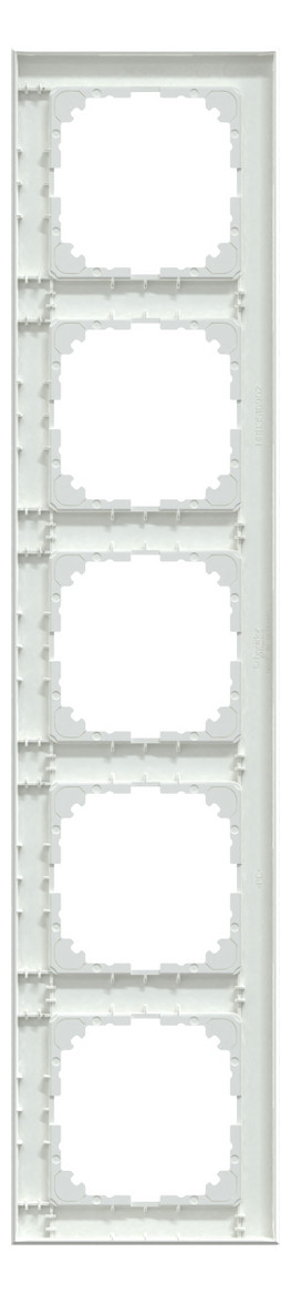 Rahmen 5f akws glz M-Pure Kst f.GEB-K aktivweiß Unterputzmontage Thermopl Rahmen 5f akws glz M-Pure Kst f.GEB-K aktivweiß Unterputzmontage Thermopl