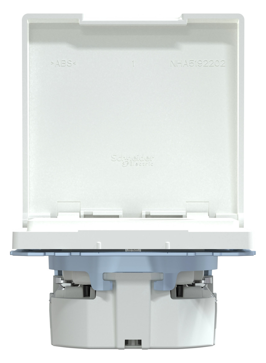 Steckdose 1f lows glz System Design UP m.BS Mit erhöhtem Berührungsschutz IP44