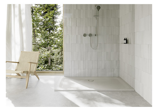 Duschwanne BetteUltra 5808 180x100x3,5cm, Mini-Wannenträger, flax