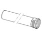 Geberit Rohr Silent PP DN 40, 1500 mm, mit Muffe, schalloptimiert
