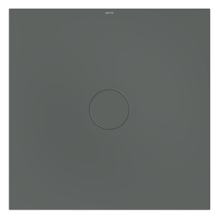 Bette Duschfliese BetteAir 1000 x 1000 mm, smoke, Rechteck, glasierter Titan-Stahl, mit Minimum-Täger