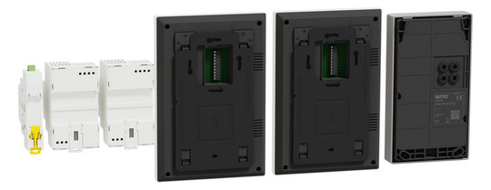 Video-Türsprechset 2Draht 2xTeiln AP/AP ws ws 1LS Aufputz/Aufputz