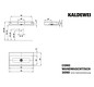Kaldewei Wand-Waschtisch CONO 3090, 90 x 50 x 12 cm, warm beige 20, ohne Überlauf, ohne Hahnloch