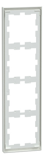 Rahmen 4f lows glz D-Life Kst f.GEB-K Unterputzmontage Thermopl