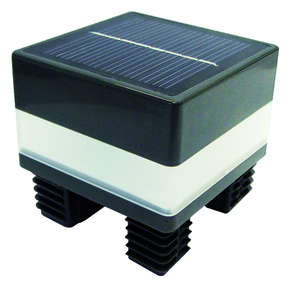 Bild GOTLAND-Serie LED-Solarpfostenkappe, 68 x 68 mm WPC-Steckzaunsystem - n.a.-0