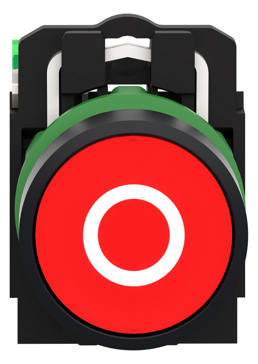 Drucktaster 1f ws rnd Ø22,5mm 1S IP30 fl Tastend