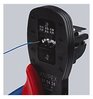 Kerbzange mech 190mm versch.Eins AWG30-20