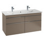 V&B Waschtisch-Unterschrank Venticello 115,3x59x50,2cm, Griff White, stone oak