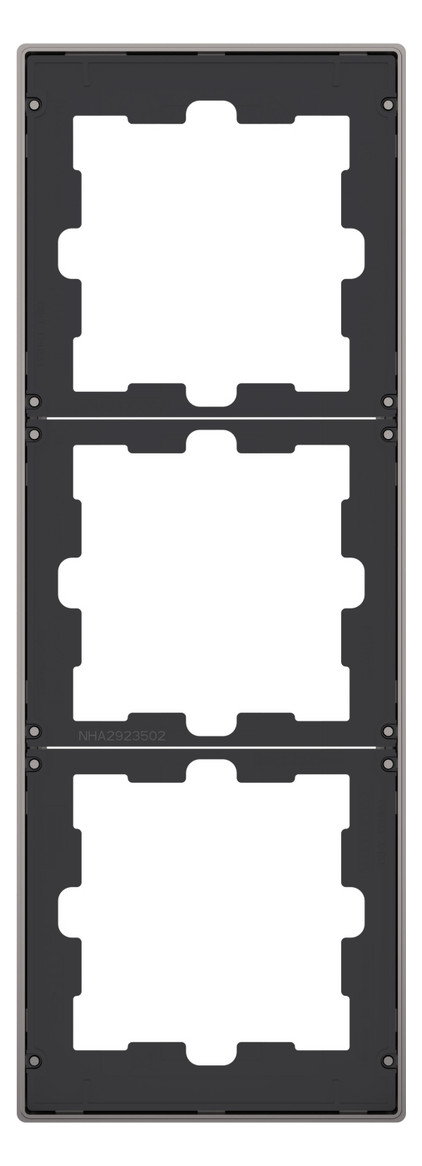 Rahmen 3f ni metallic D-Life Metall Edst f.GEB-K Unterputzmontage