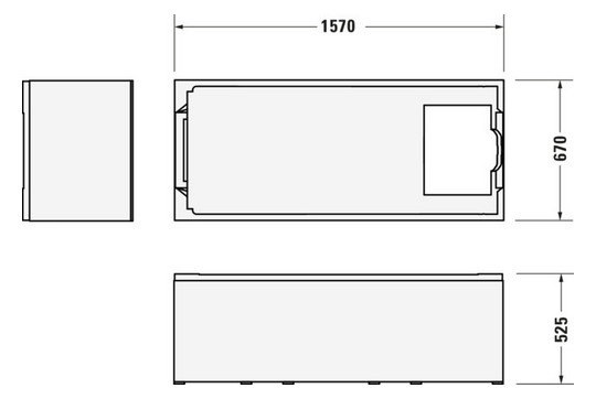 Duravit Wannenträger No.1 für 700488