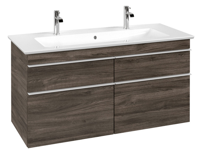 V&B Waschtisch-Unterschrank Venticello 115,3x59x50,2cm, Griff White, stone oak
