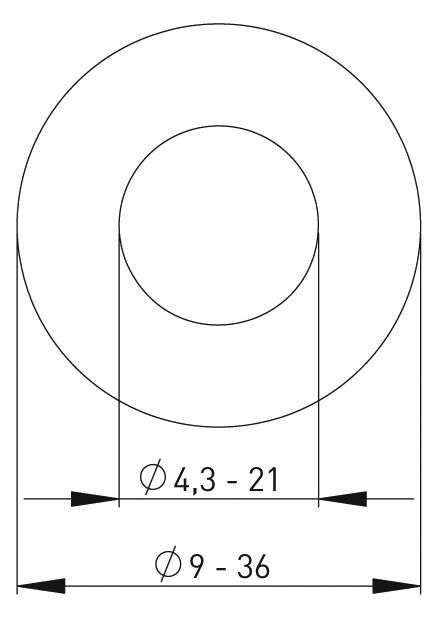 ASW Unterlegscheibe M 6, Loch 6,4 x 12 mm, Stahl verzinkt
