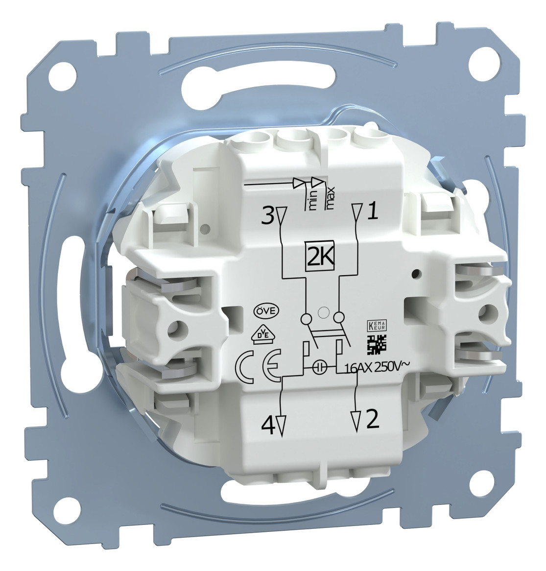 Kontroll-Wippschalter QuickFlex UP IP20 2p 1f 16AX