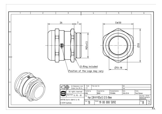 HART Verschraubung M25       19000005092 