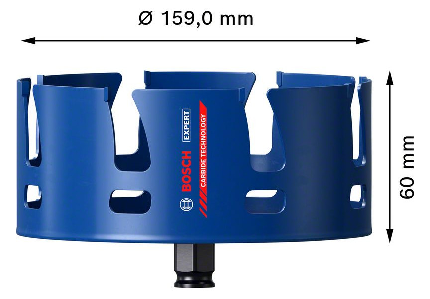 Bild Lochsäge EXPERT 159mm Bosch Carbide Cons truction Material EXPERT Bosch-3