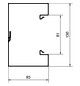Geräteeinbaukanal ST 130x83mm ver-ws RAL9016 GEB-K besch 9940qmm 2000mm