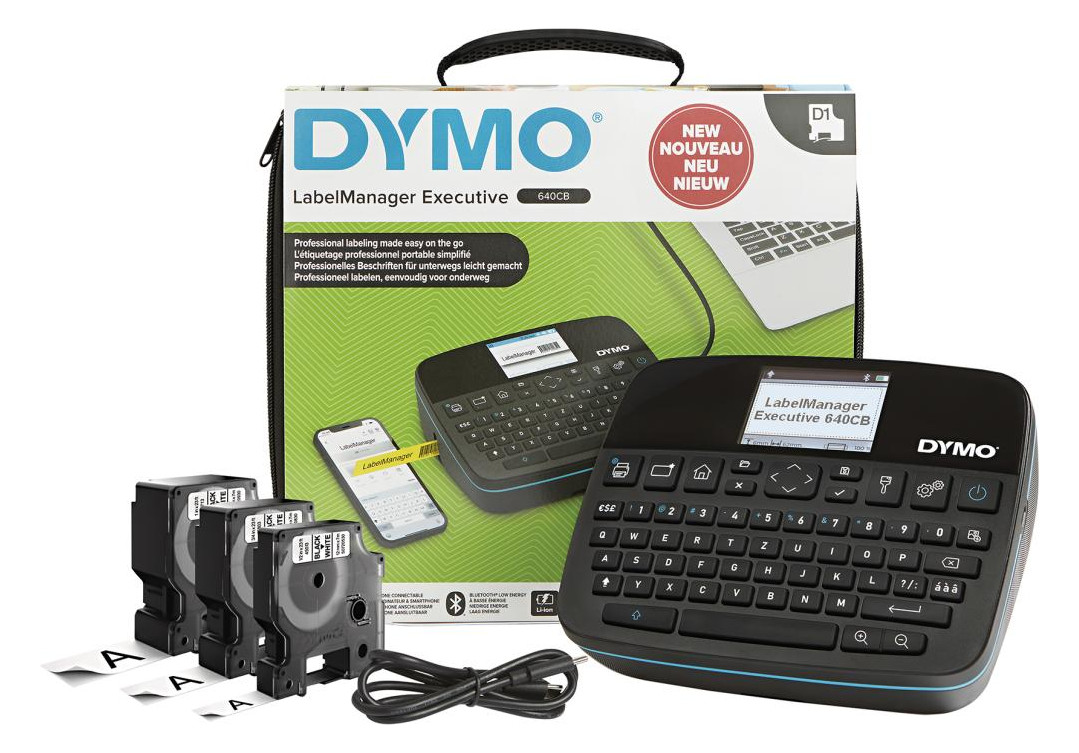 Bild DYMO LabelManager Executi 640CB m.3 D1 S chriftbän. inkl. Softcase-Tragetasche-0