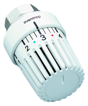 Oventrop Thermostat Uni LH weiß, 7-28 °C, mit Nullstellung, mit Flüssig-Fühler