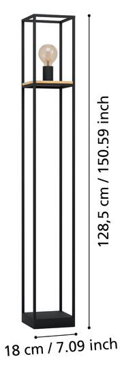 EGLO Stehleuchte LIBERTAD schwarz, 99798 