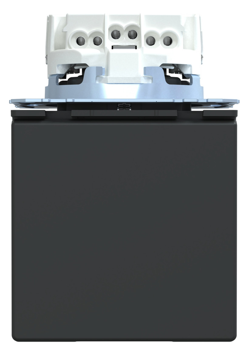 Steckdose 1f anth glz System Design UP m.BS Mit erhöhtem Berührungsschutz IP44