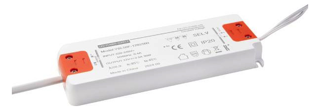 LED-Trafo 1-30W 12V IP20 Kstgeh stat 160x58x18mm