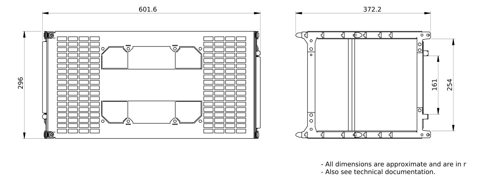Montageplatte Verteiler ST pulverbesch 300x650mm