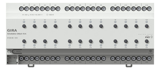 GIRA 513000 Schaltaktor 24f 10 A KNX REG 