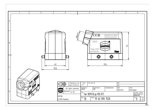 HART Gehäuse M20             19628101520 