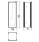 EMCO Unterputz-Bürstengarnitur-Modul Asis 150 495mm, Türanschlag links/rechts, chrom/schwarz