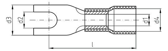 Intercable ICIQ68G Quetschkabelschuh 
