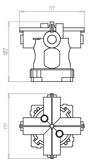 Verbindungsdose Beton Ø60x99mm Kst IP3X rnd