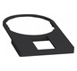Bezeichnungsschild sw rechteck 30x50mm Bez.Schild