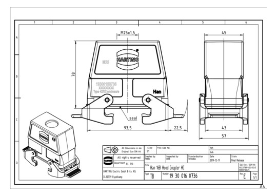 HART Han 16B-kg-QB-M25       19300160736 
