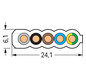 Steuerleitung Serie 897 5G4 sw hfr Farbe Halogenfrei nach EN IEC 60754-1 -15-90°C